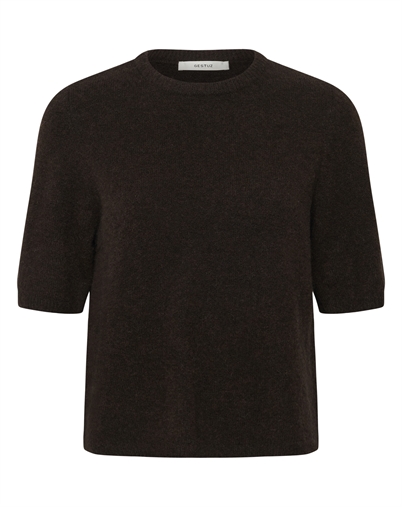 Gestuz - GZAlpha Strik T-Shirt - Ganache Melange